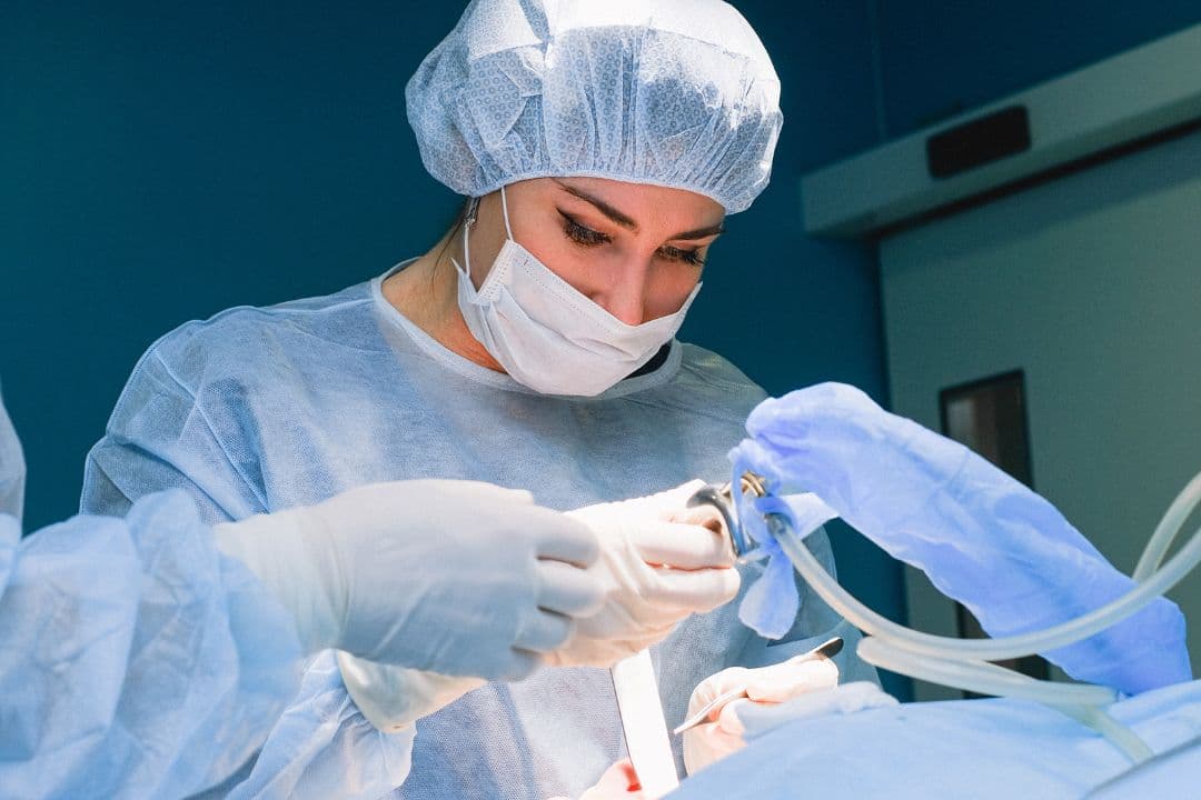 Hysteroscope used during operative hysteroscopy
